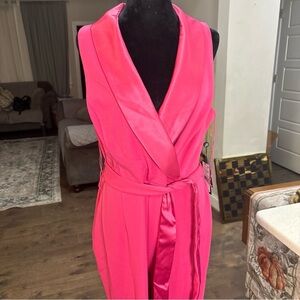 Adrianna Papell Pink Jumpsuit